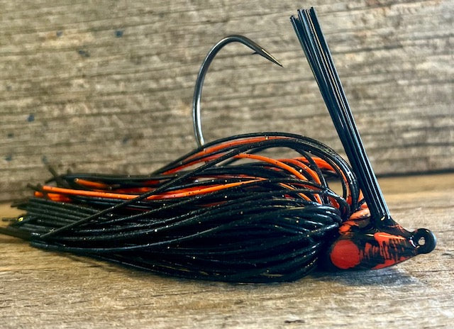 NEW!!! Black and Orange Swim JIg 1/2 ounce