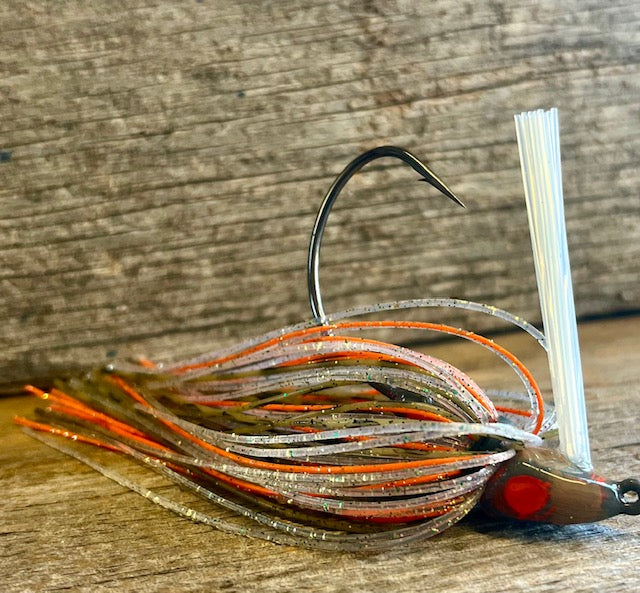 Pumpkin Shad Series with Orange Accent Swim Jig and Football Jigs