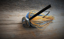 #24 - 3/4 oz Muddy Blue Craw Custom Football Jig