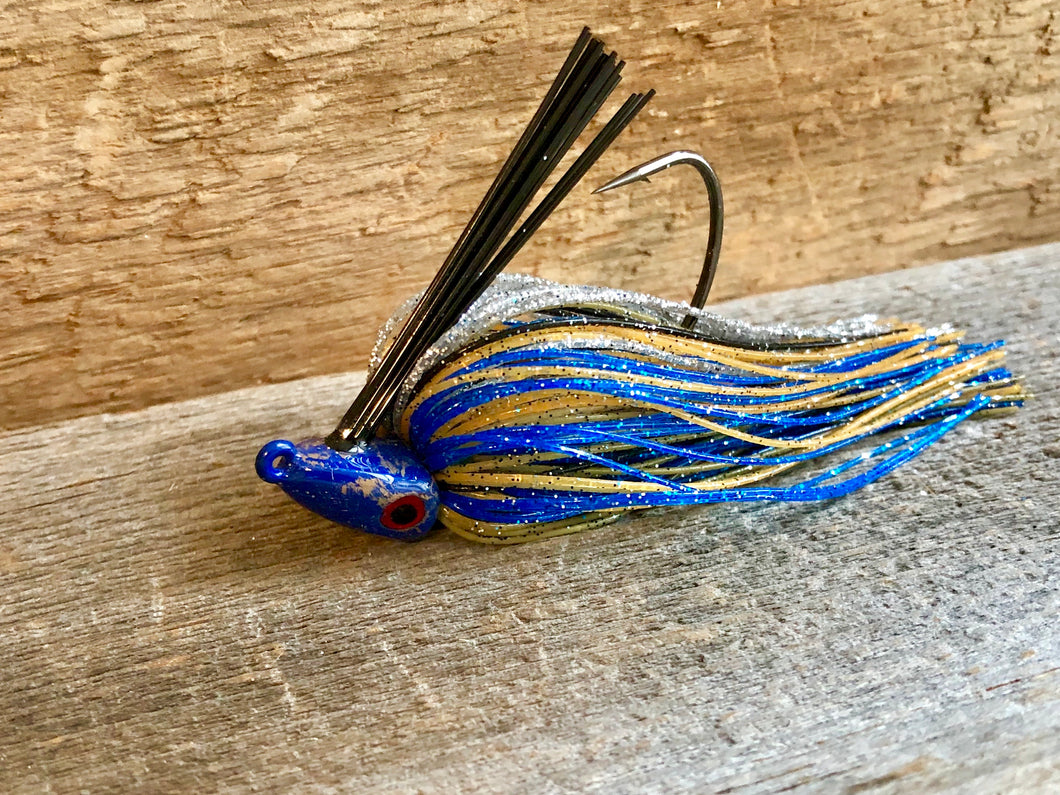 #11 1/2 oz Muddy Blue Craw  Swim Jig