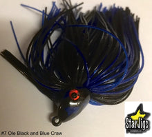 #7- 1/2 oz  Ole Black & Blue Swim Jig