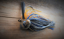 #24 - 3/4 oz Muddy Blue Craw Custom Football Jig