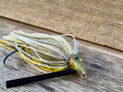 NEW!!! Pumpkin Shad and Yellow  1/2oz. Swim Jig