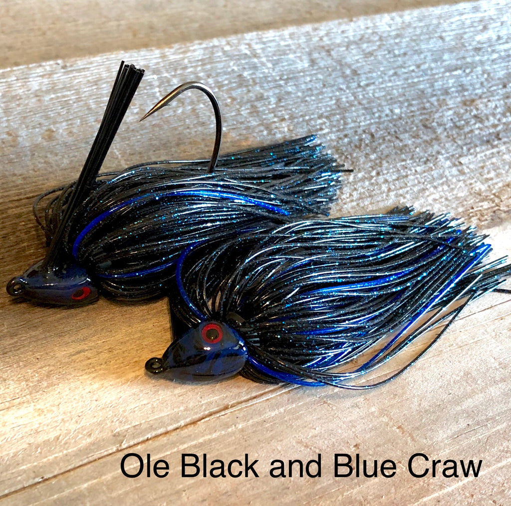#7 Ole Black & Blue Swim Jig