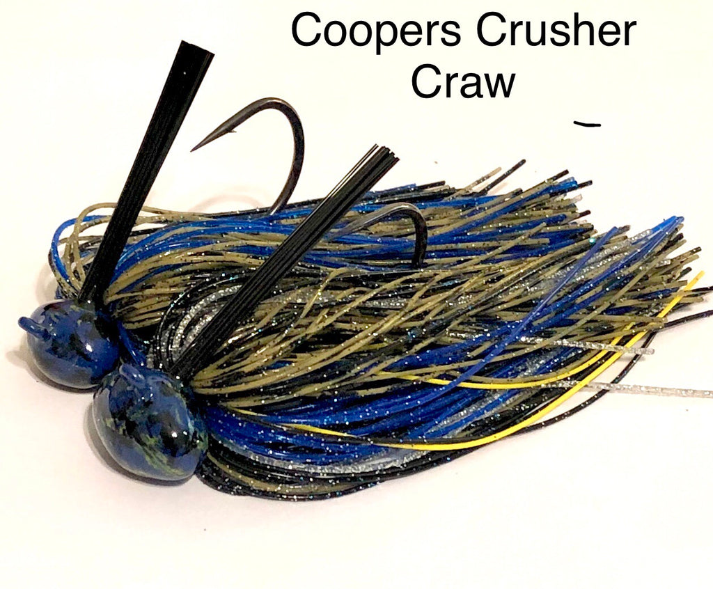 #16 - 1/2 oz Coopers Shiner Craw Custom Football Jig