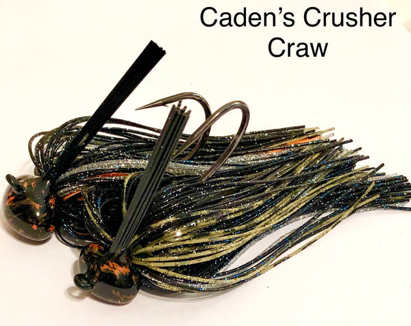 #20 - 3/4 oz Caden’s Crusher Craw Custom Football Jig