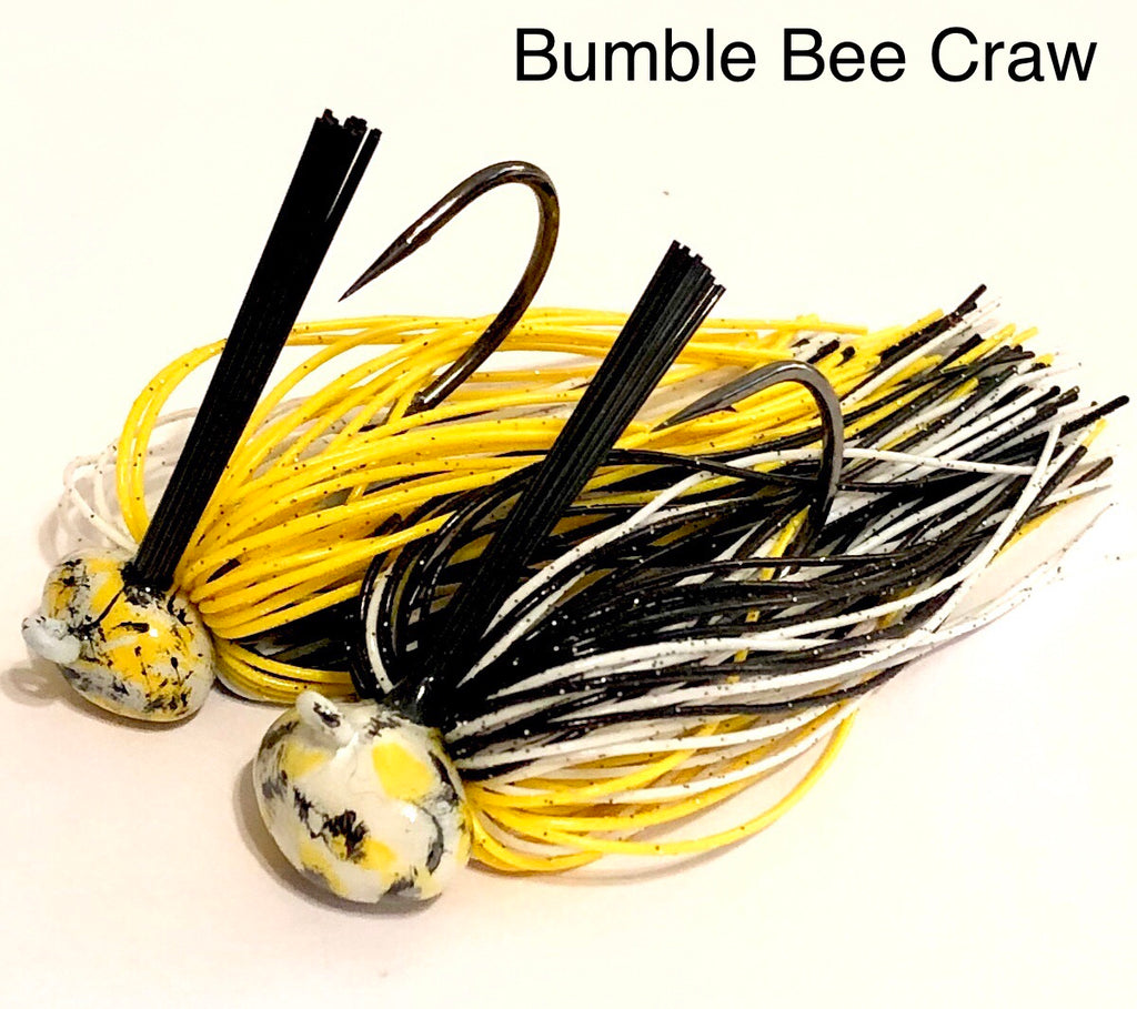 #15 - 1/2 oz Bumble Bee Craw Custom Football Jig