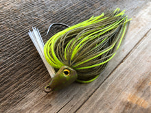 Green Pumpkin Series with Chartreuse 1/2oz. Swim Jig