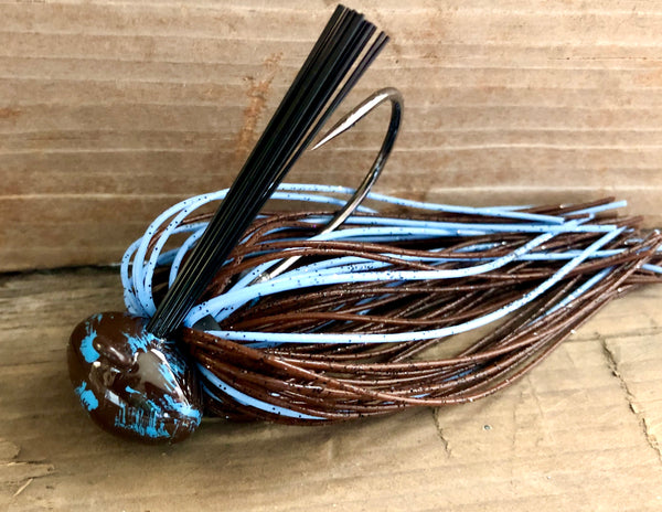 The NEW Brown Jig Series with baby blue Accent
